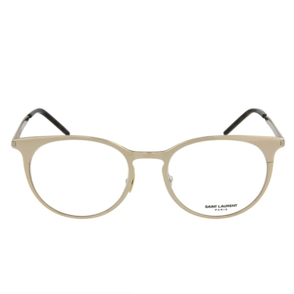 Saint Laurent White Tan Metal Eyeglasses! - Picture 2 of 4